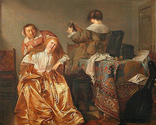 Dame à sa toilette, 1635, Pieter Codde
