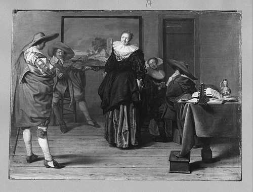 La Leçon de danse, 1625, Pieter Codde