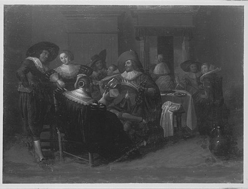Konversationsstück, 1638, Pieter Codde
