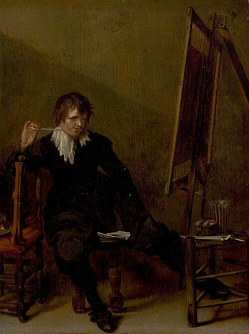 An Artist in Front of the Easel, 1637, Pieter Codde