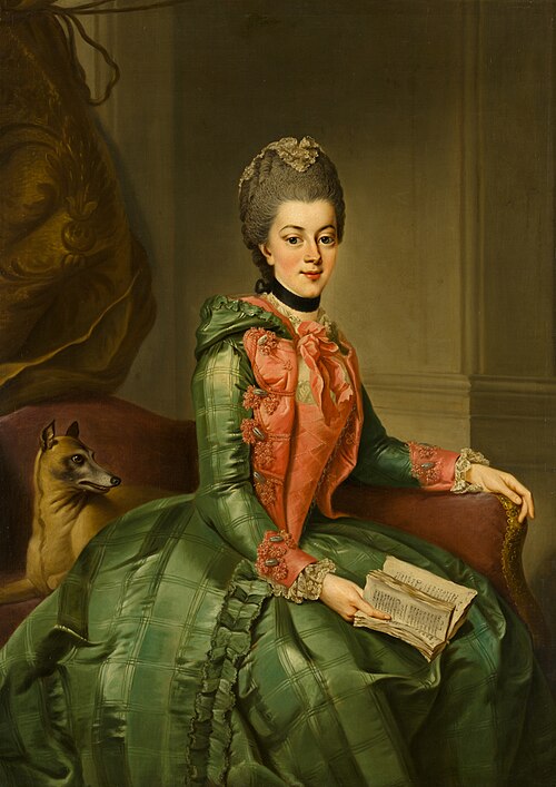 Portrait of Princess Frederika Sophia Wilhelmina (1751-1820, 1768, Johann Georg Ziesenis