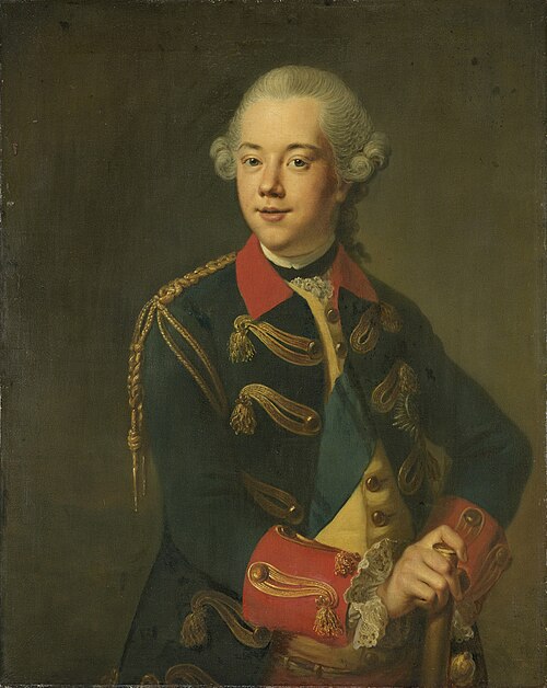 Portrait of William V, Prince of Orange-Nassau, 1769, Johann Georg Ziesenis
