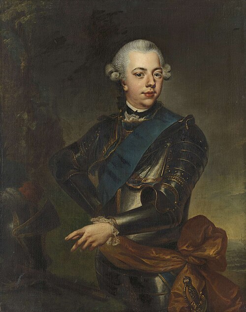 Guillaume V (1748-1806), prince d’Orange-Nassau, 1769, Johann Georg Ziesenis