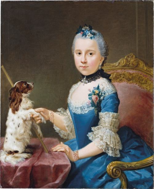 Portrait of Marie Sophie Friedericke von Holzhausen, 1758, Johann Georg Ziesenis