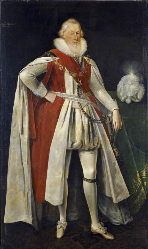 William Knollys, Viscount Wallingford, 1619, Daniel Mytens l'Ancien