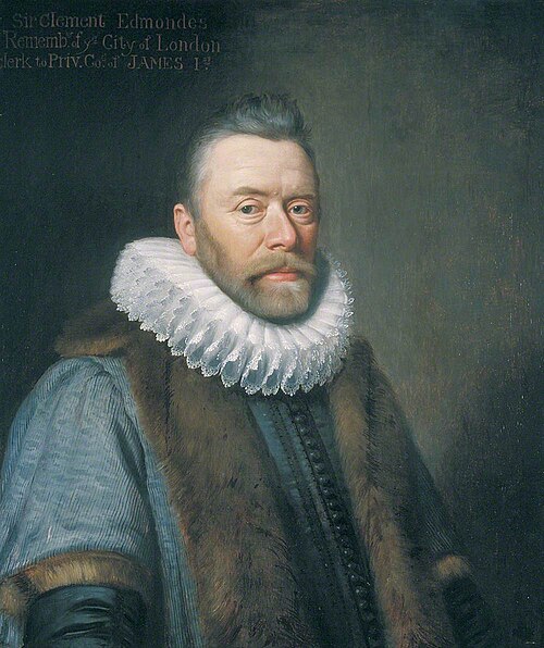 Sir Clement Edmondes (1567/1568?–1622), Government Official, , Daniel Mytens l'Ancien