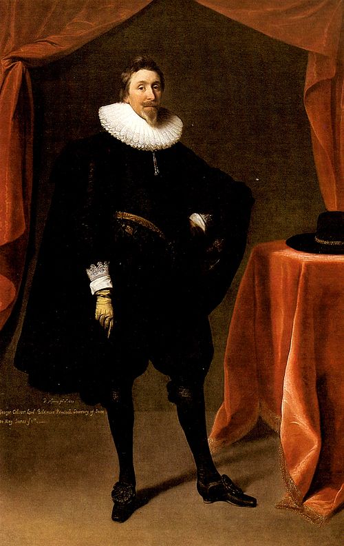 Baron George Calvert, , Daniel Mytens l'Ancien