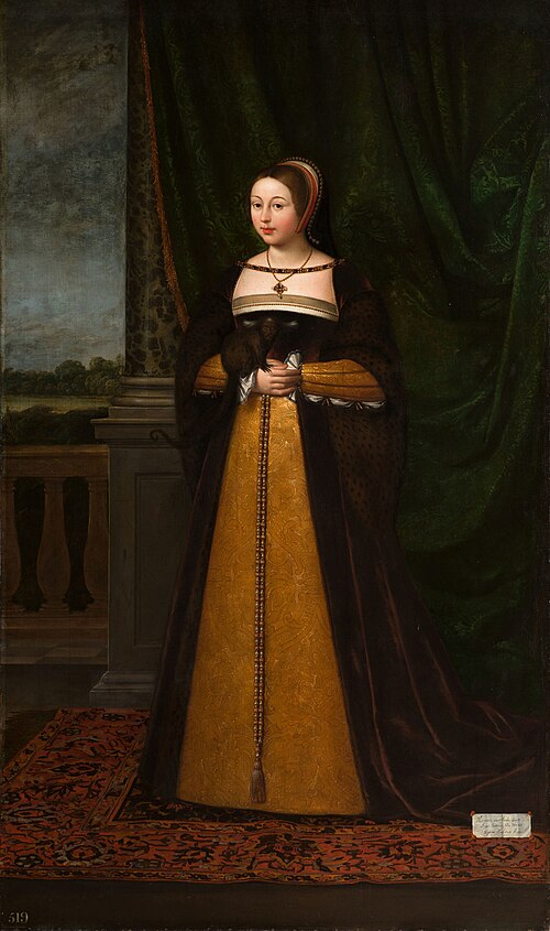Margaret Tudor, Queen of Scotland (1489-1541), 1629, Daniel Mytens l'Ancien