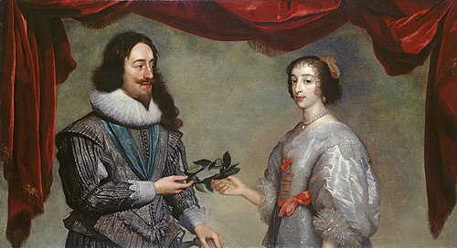 Charles I and Henrietta Maria, 1631, Daniel Mytens l'Ancien