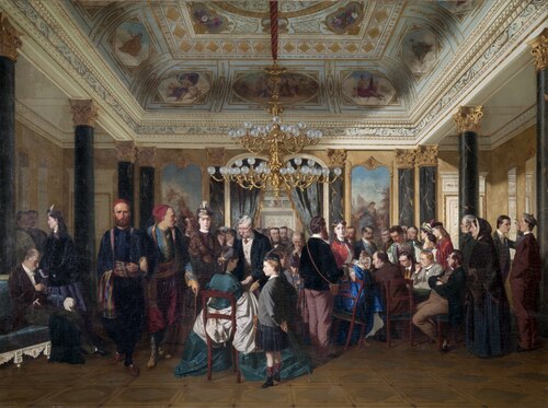 A Gaming Room in Wiesbaden, 1864, Karl Hindrik d' Unker-Luetzow