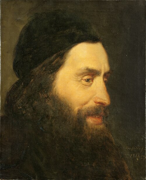 Study of a Head, 1853, Karl Hindrik d' Unker-Luetzow