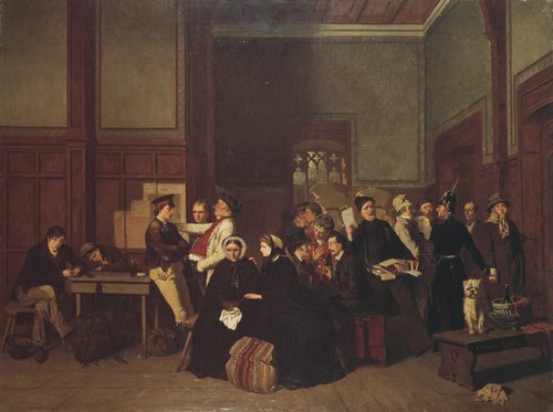 Third-Class Waiting-Room II, 1865, Karl Hindrik d' Unker-Luetzow