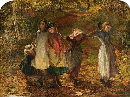 Children Coming from School, 1868, Lionel Percy Smythe