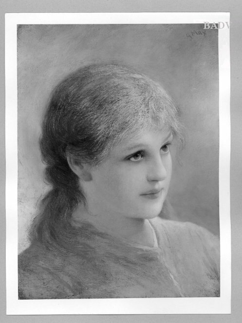 Blonder Mädchenkopf, 1885, Gabriel von Max