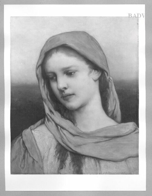 Head of a girl, 1885, Gabriel von Max