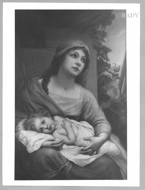 Mother with child, 1885, Gabriel von Max