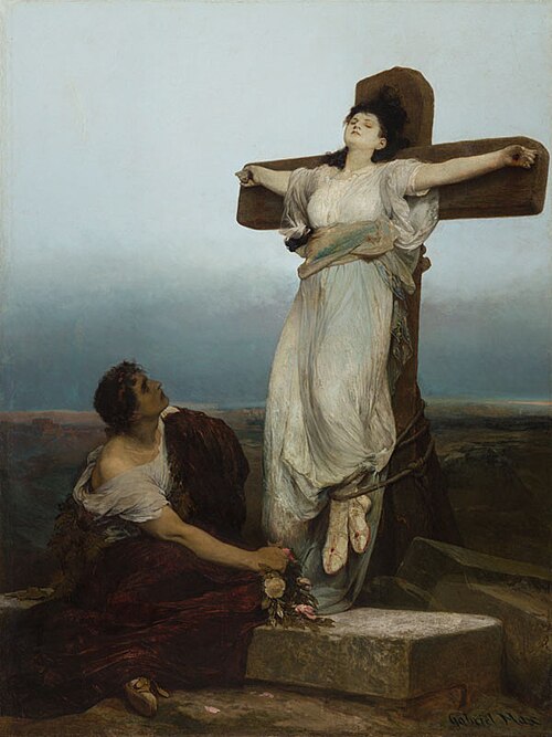 Saint Julia (Martyr on the Cross), 1865, Gabriel von Max