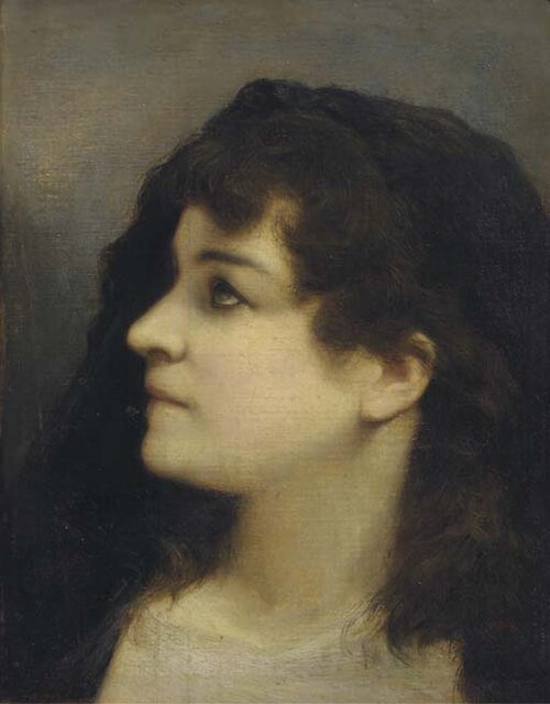 Porträt einer jungen Frau, , Gabriel von Max