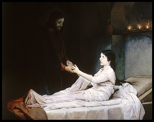 The Raising of the Daughter of Jairus, 1881, Gabriel von Max