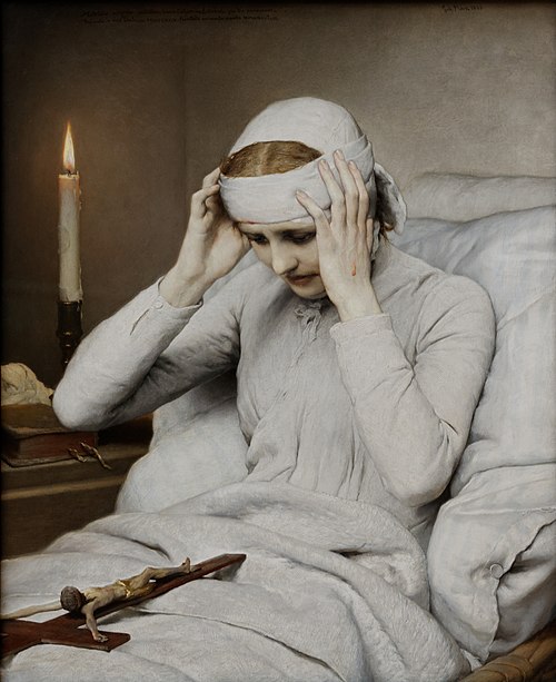 The Ecstatic Virgin Anna Katharina Emmerich, 1885, Gabriel von Max