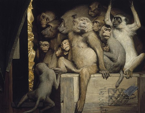 Monkeys as Judges of Art, 1889, Gabriel von Max