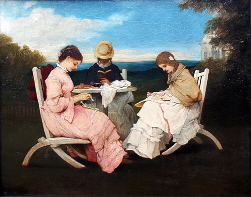 The Sisters, 1876, Gabriel von Max