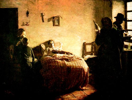 El violinista enfermo., , Cristóbal Rojas