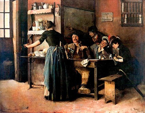 La taberna, 1887, Cristóbal Rojas
