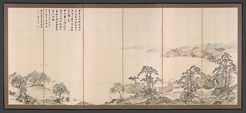 Lake Biwa in Four Seasons, 1834, Nukina Kaioku