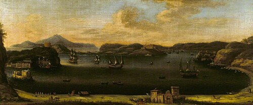 View Towards Capo Miseno and Procida, 1747, Tommaso Ruiz