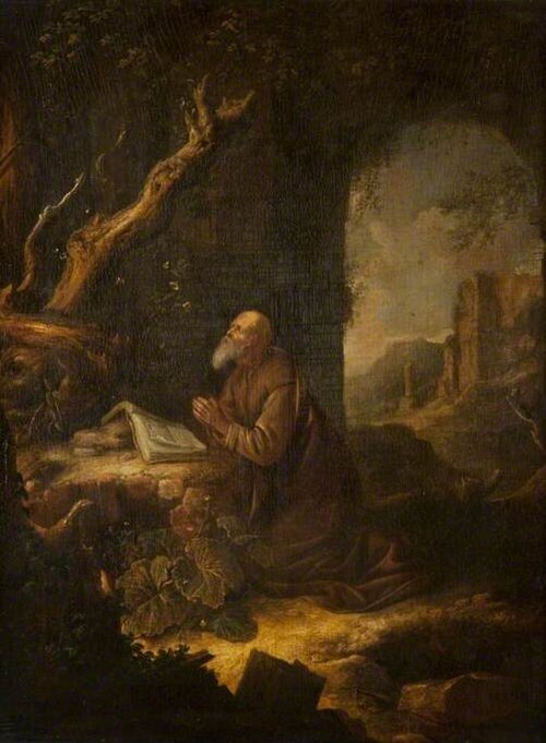 A Hermit at Prayer, , Jan Adriaensz. van Staveren