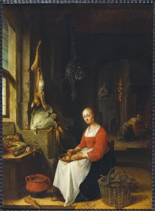 Kitchen Scene, 1654, Jan Adriaensz. van Staveren