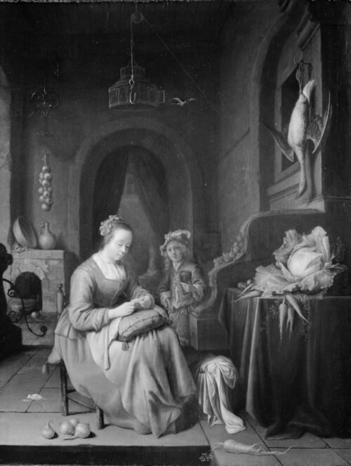 Domestic Scene, 1650, Jan Adriaensz. van Staveren