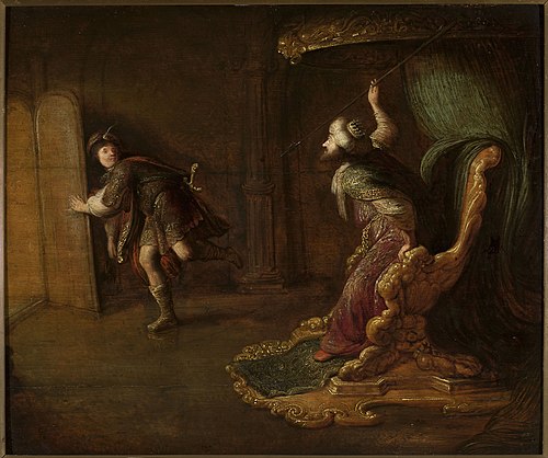 La colère de Saül contre David., 1625, Jan Adriaensz. van Staveren