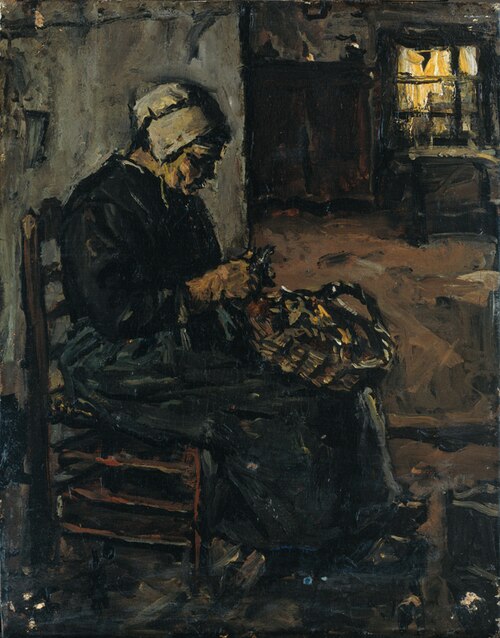 Peasant Woman Peeling Potatoes, 1898, Suze Robertson