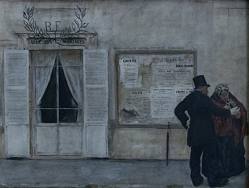 Les Invités attendant la noce, 1884, Jean-François Raffaëlli