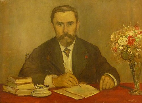 Portrait de Gustave Geffroy, 1917, Jean-François Raffaëlli