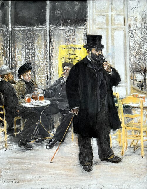 Bohèmes au café, 1885, Jean-François Raffaëlli