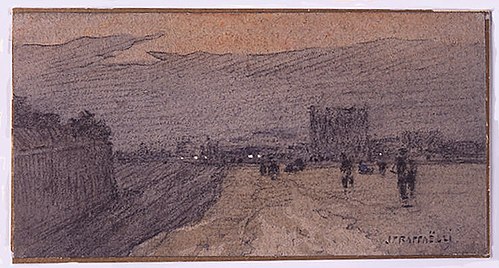 Landscape with Road Approaching the City, 1880, Jean-François Raffaëlli