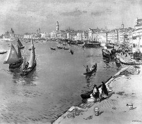 Gezicht op Venetië, 1900, Jean-François Raffaëlli