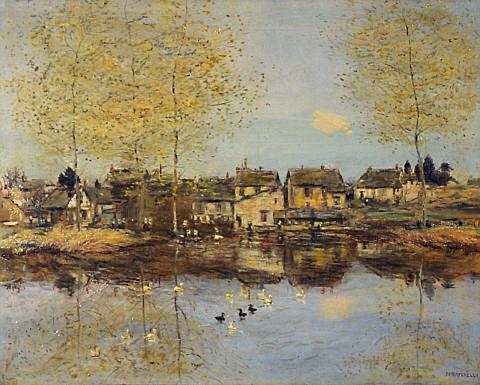 The Duck Pond, 1895, Jean-François Raffaëlli