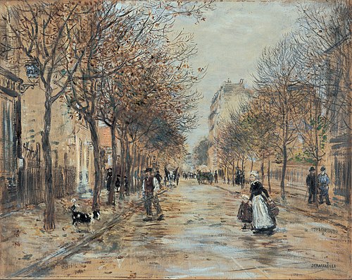 Street in Asnières, , Jean-François Raffaëlli