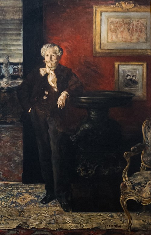 Portrait d'Edmond de Goncourt, 1888, Jean-François Raffaëlli