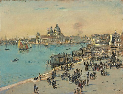Le Quai des Esclavons ('Venetië'), 1913, Jean-François Raffaëlli