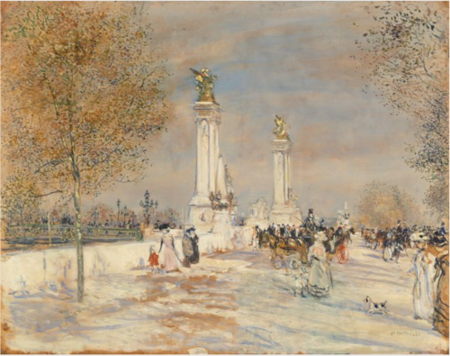 The Alexander III Bridge, Paris, 1910, Jean-François Raffaëlli