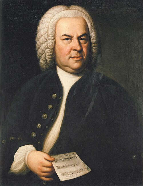 Portrait of Johann Sebastian Bach, 1748, Elias Gottlob Haussmann