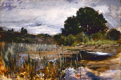 Polling Landscape, 1881, Frank Duveneck