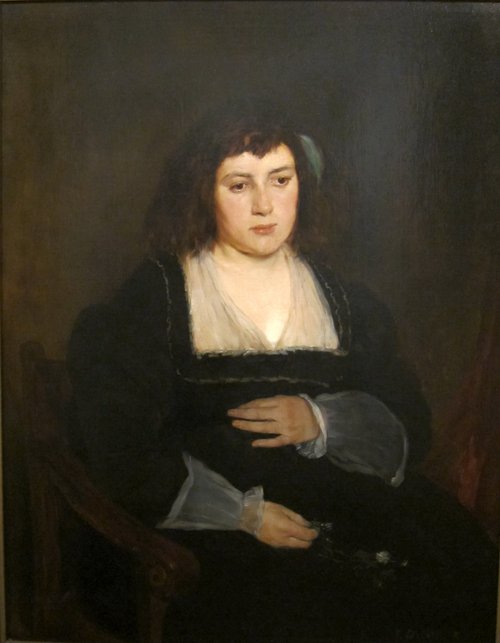 Woman with Forget-Me-Nots, 1876, Frank Duveneck