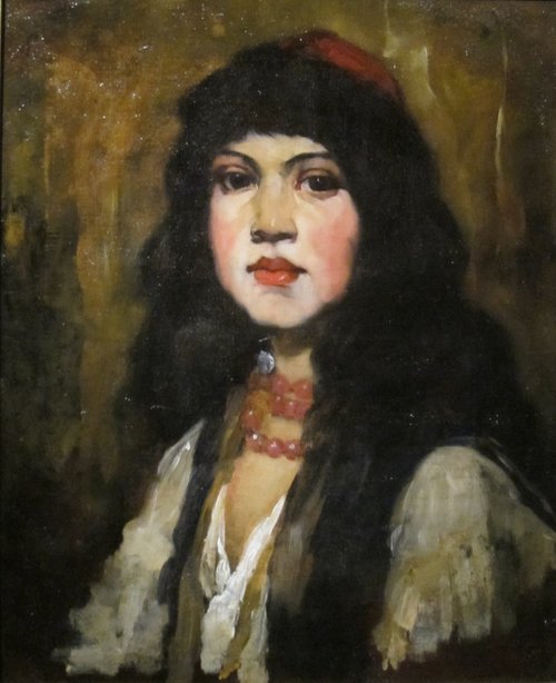 Venetian Girl, 1880, Frank Duveneck