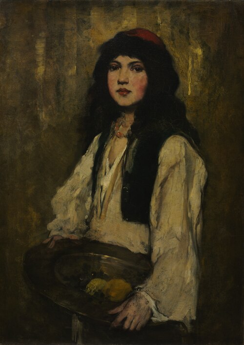 The Venetian Girl, 1880, Frank Duveneck